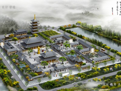 平远寺庙建筑总体规划方案